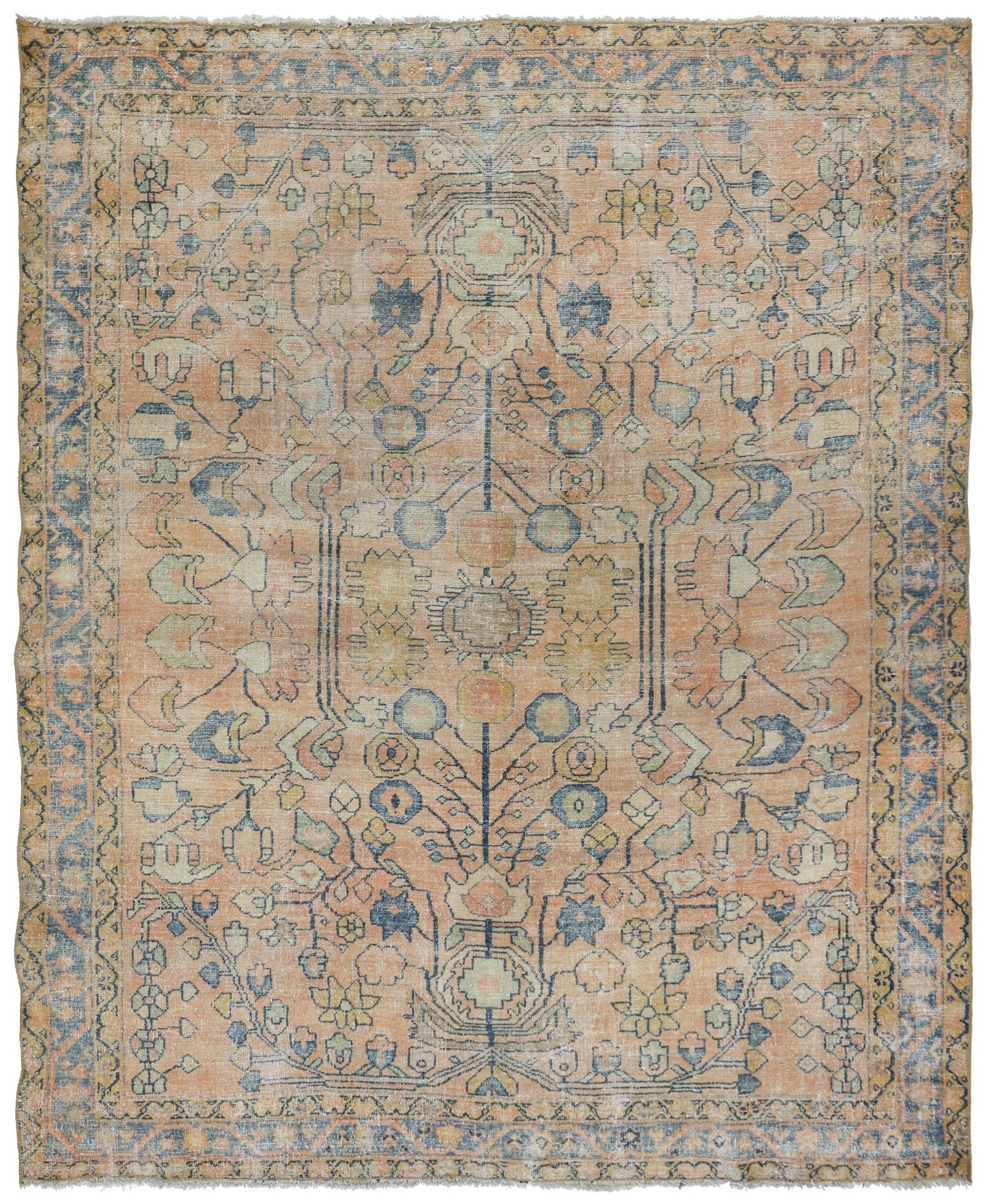 Antique Lilihan Handwoven Traditional Rug