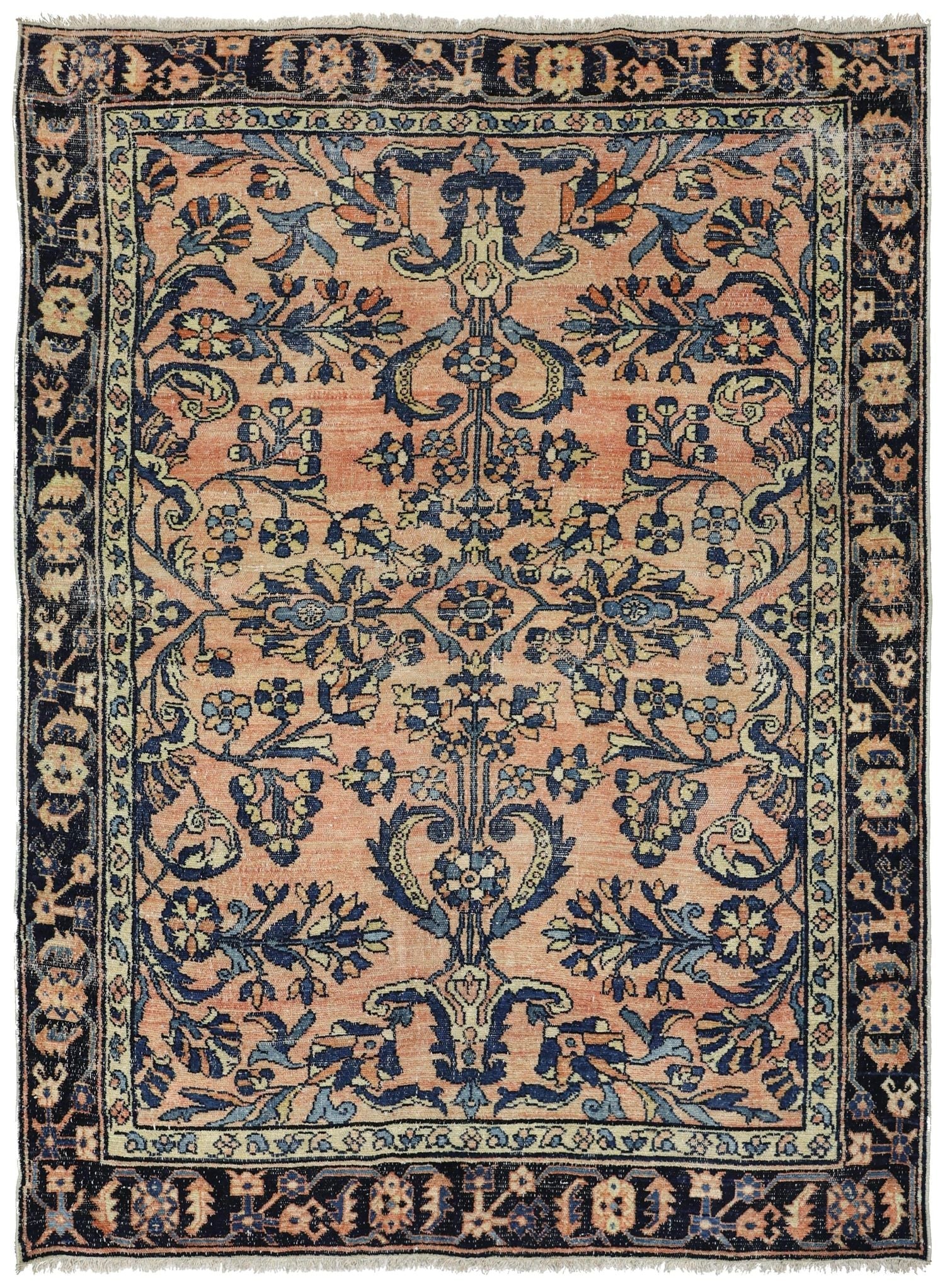 Vintage Lilihan Handwoven Traditional Rug