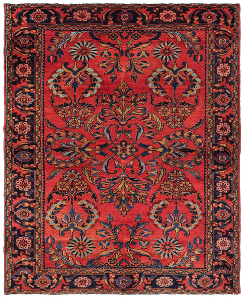 Antique Lilihan Handwoven Traditional Rug