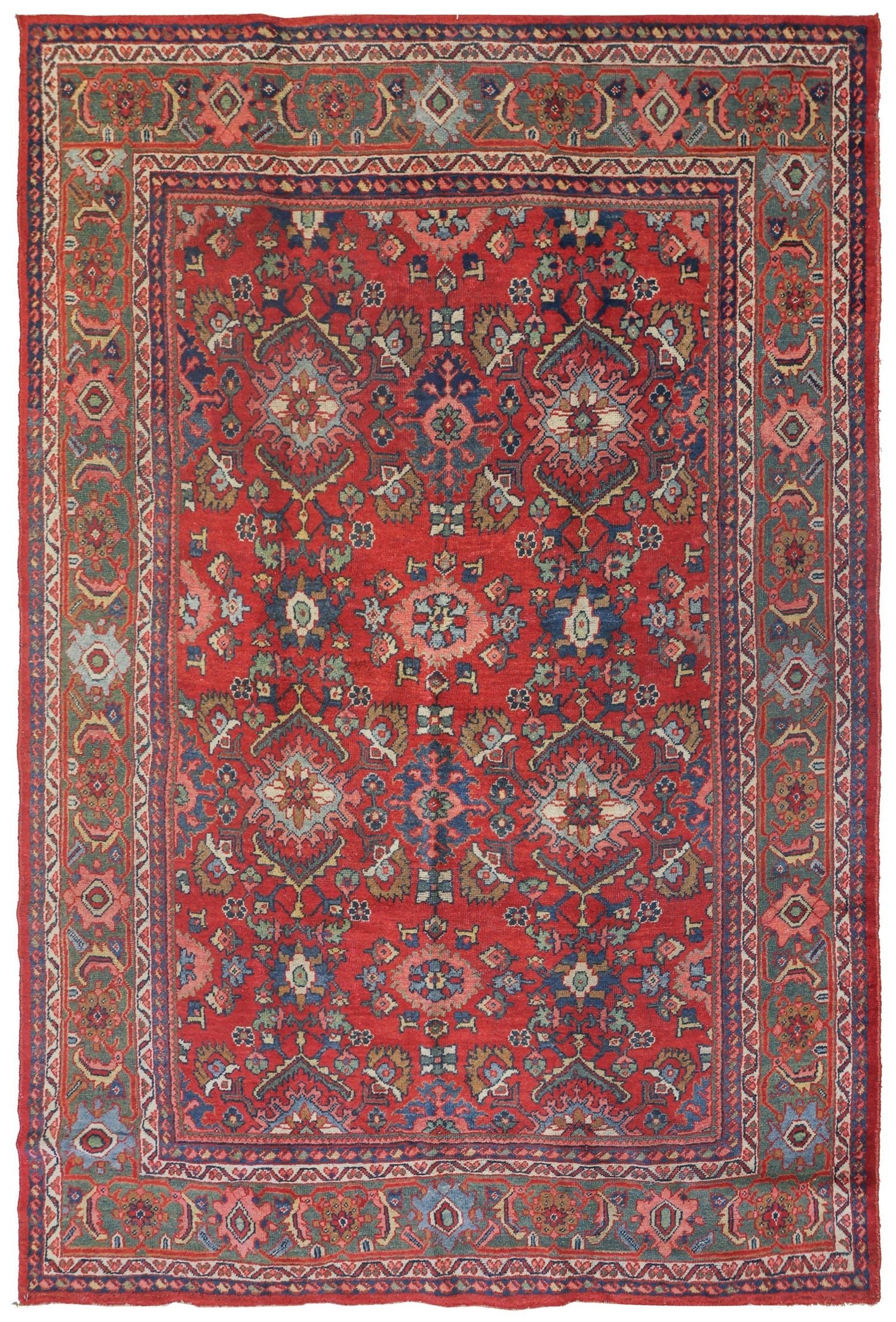 Vintage Mahal Handwoven Traditional Rug