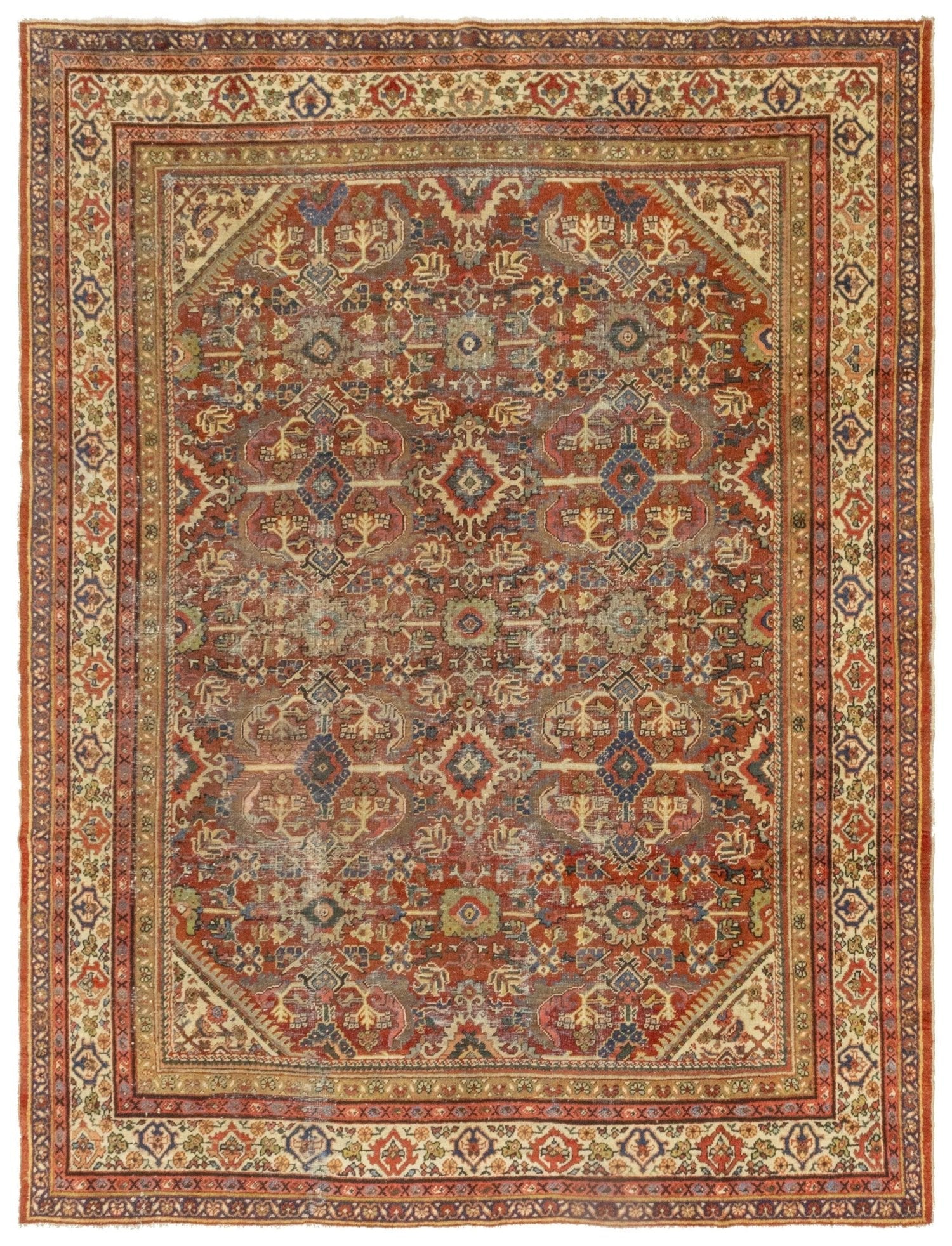 Vintage Mahal Handwoven Traditional Rug