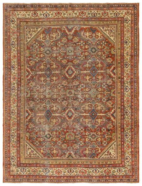 Vintage Mahal Handwoven Traditional Rug