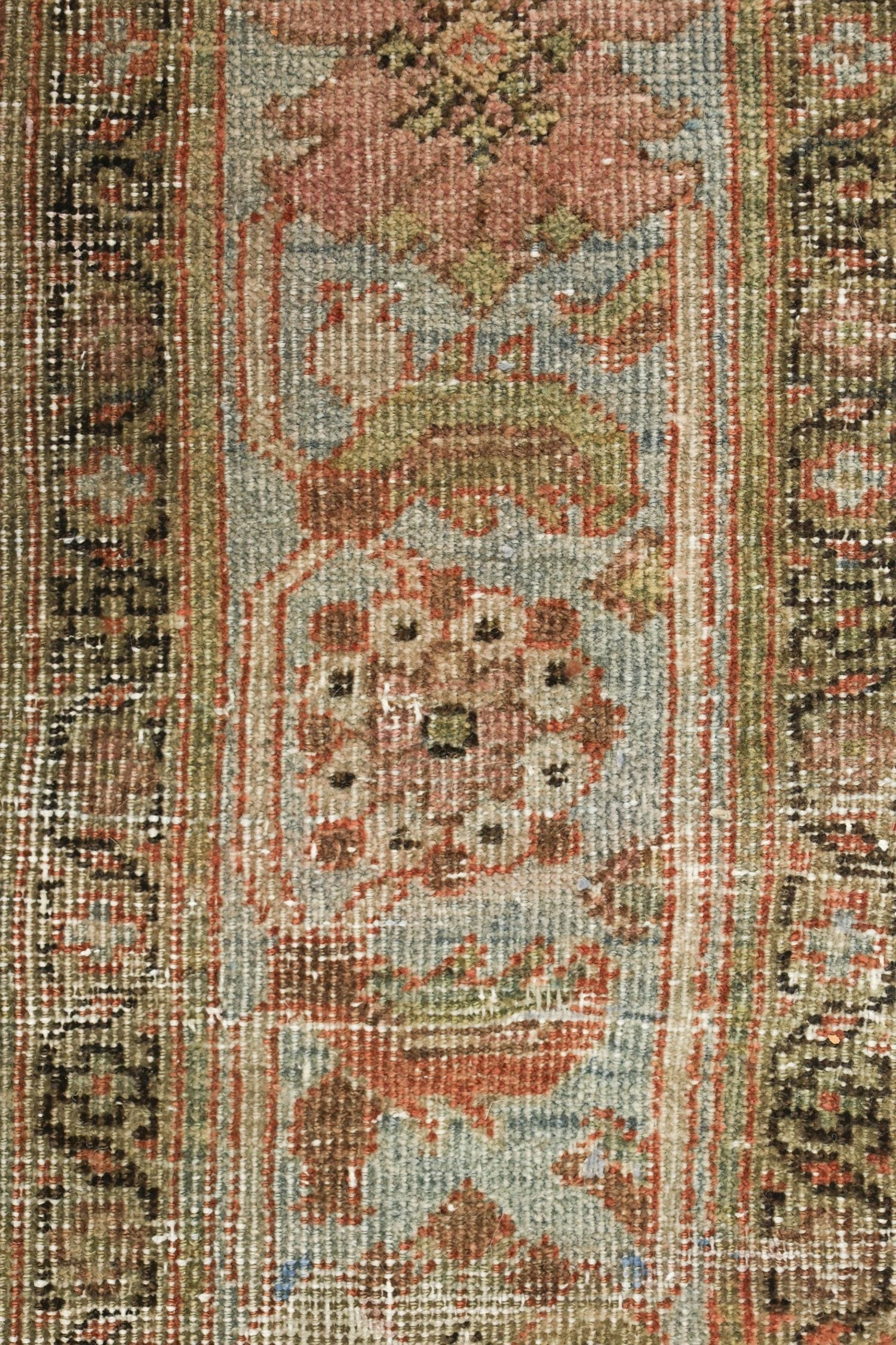 Vintage Mahal Handwoven Traditional Rug, J70372