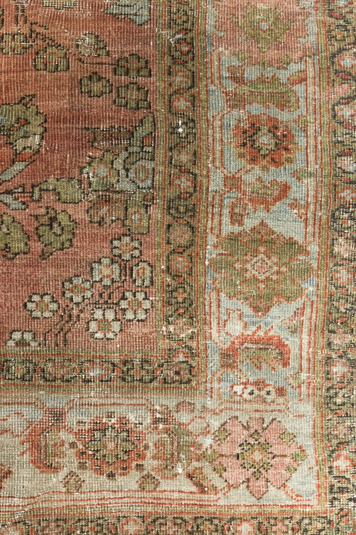 Vintage Mahal Handwoven Traditional Rug, J70372