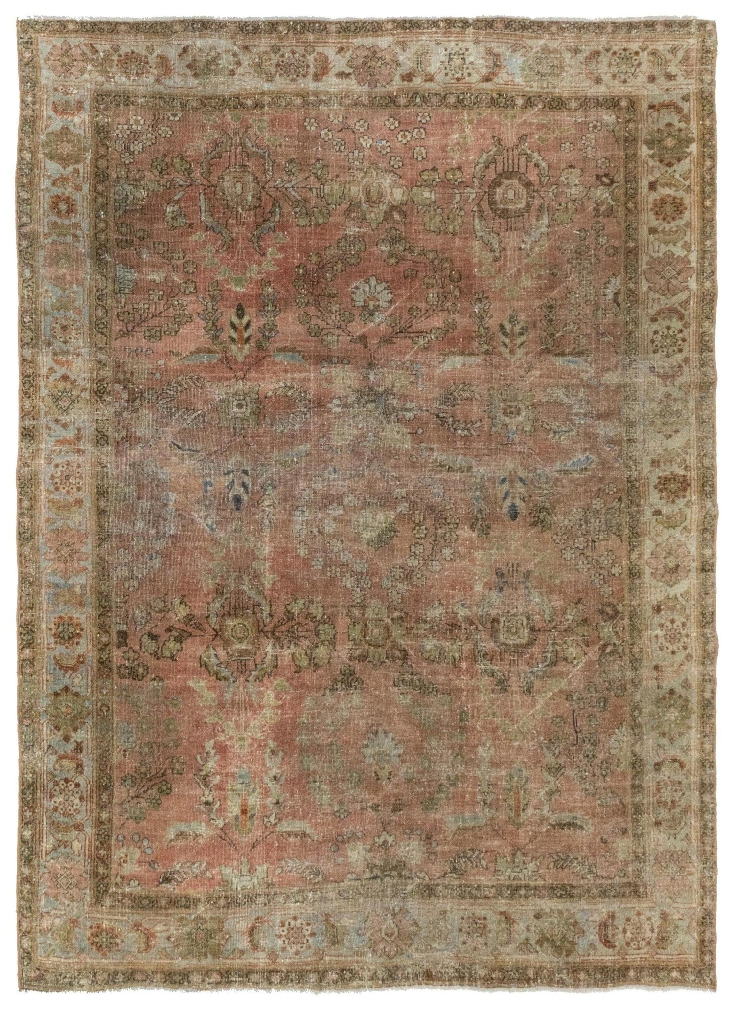 Vintage Mahal Handwoven Traditional Rug