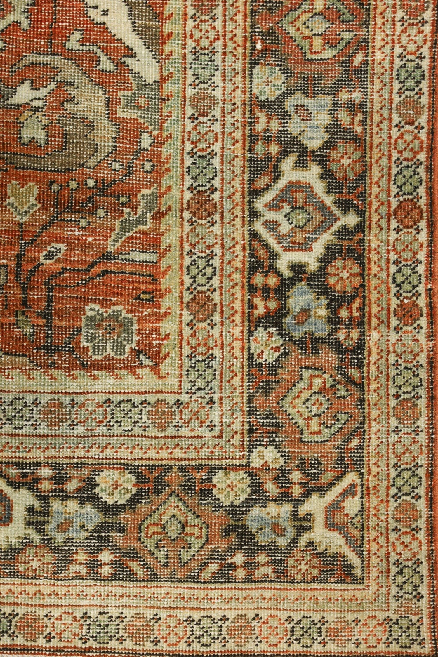 Vintage Mahal Handwoven Traditional Rug, J70414