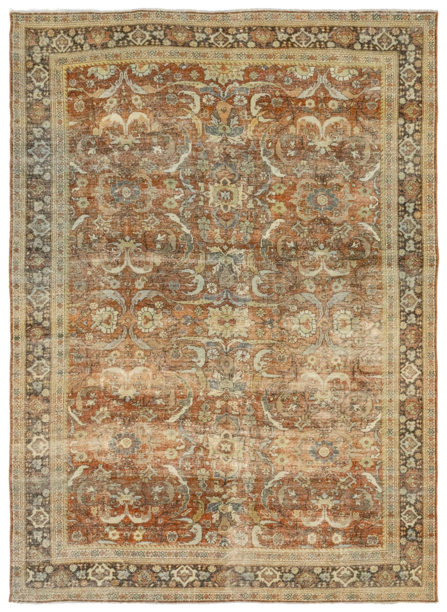 Vintage Mahal Handwoven Traditional Rug