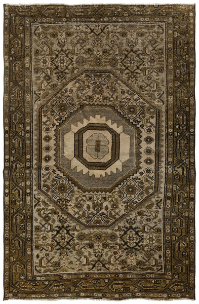 Vintage Mahal Handwoven Traditional Rug