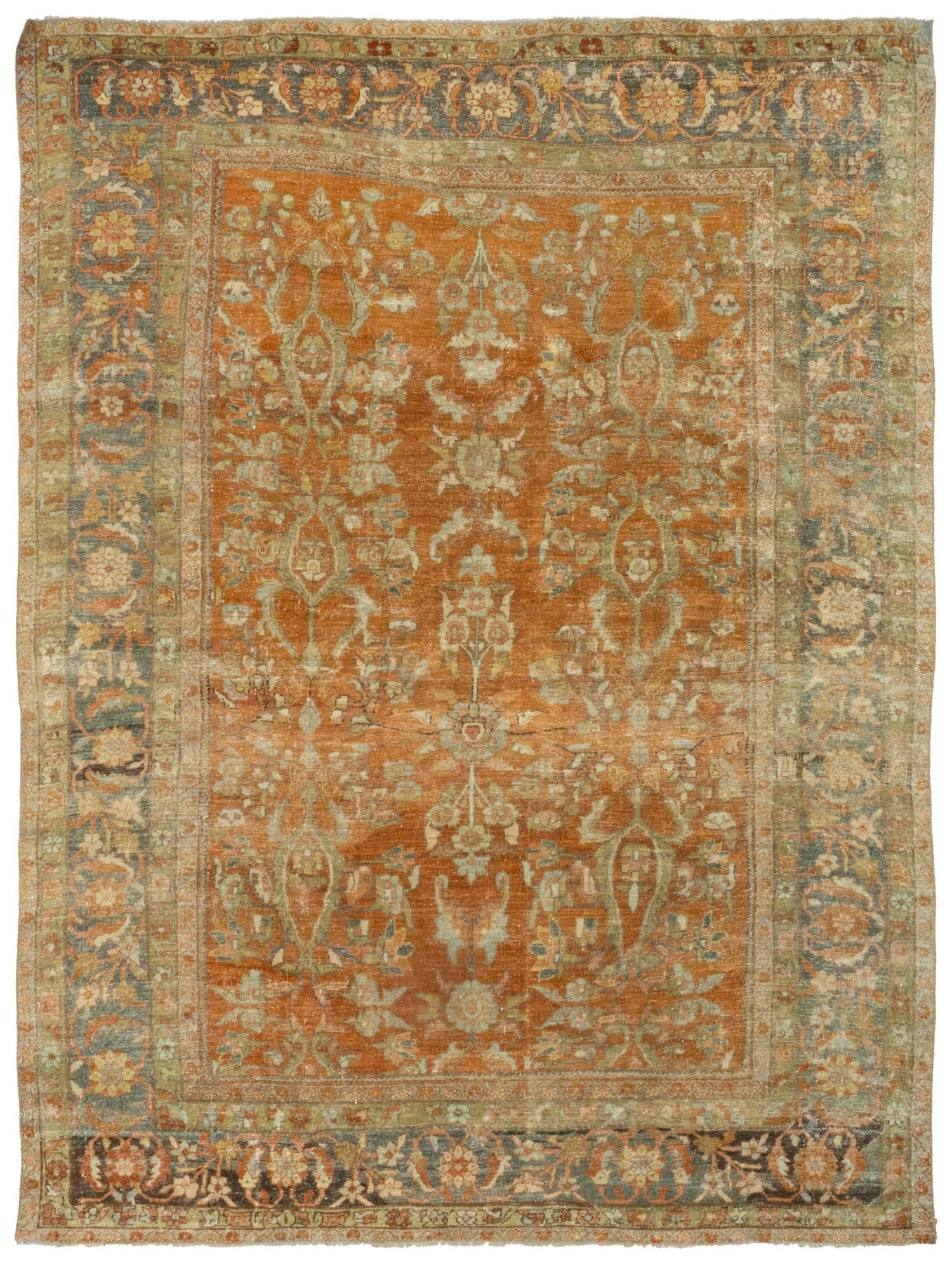 Vintage Mahal Handwoven Traditional Rug