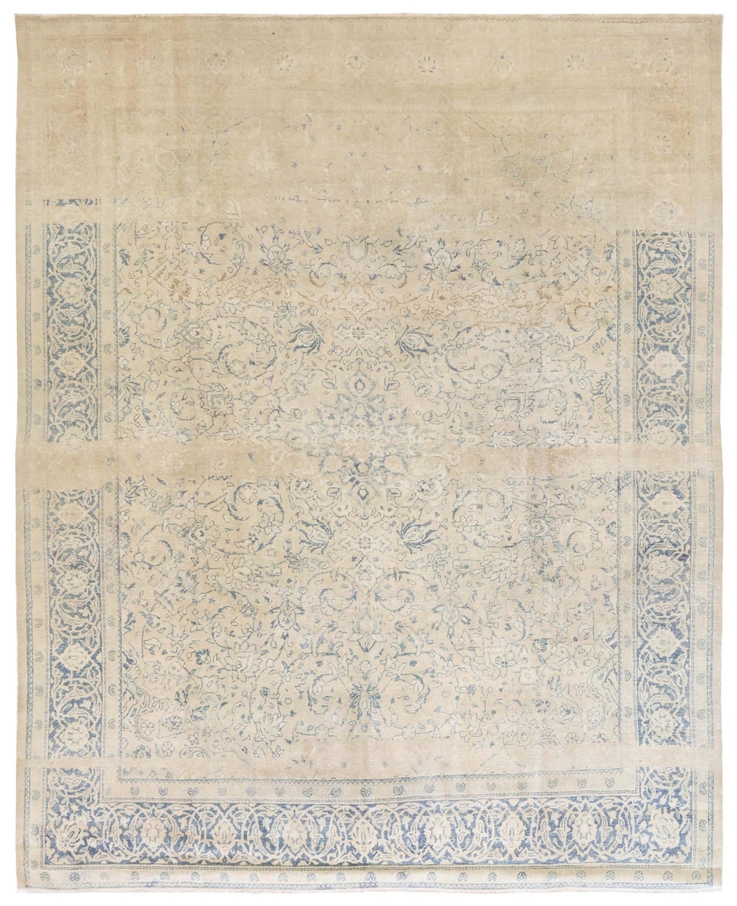 Vintage Mahal Sarouk Handwoven Traditional Rug