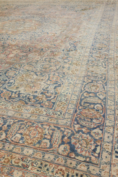 Vintage Mashad Handwoven Traditional Rug, J66434