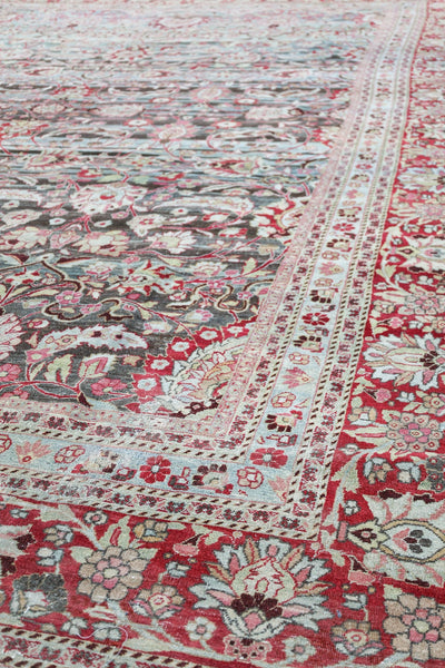 Vintage Mashad Handwoven Traditional Rug, J70044