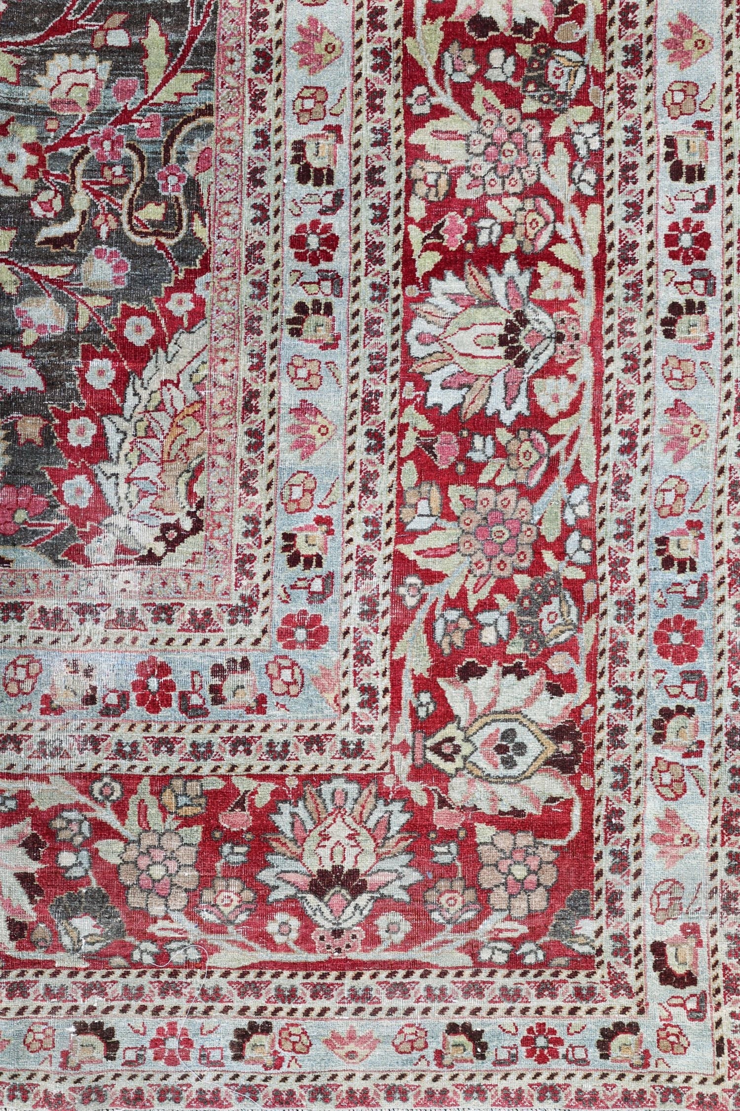 Vintage Mashad Handwoven Traditional Rug, J70044