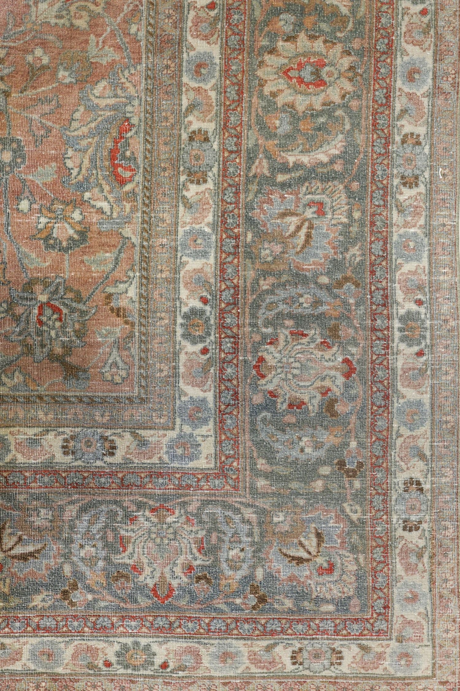 Vintage Mashad Handwoven Traditional Rug, J70713