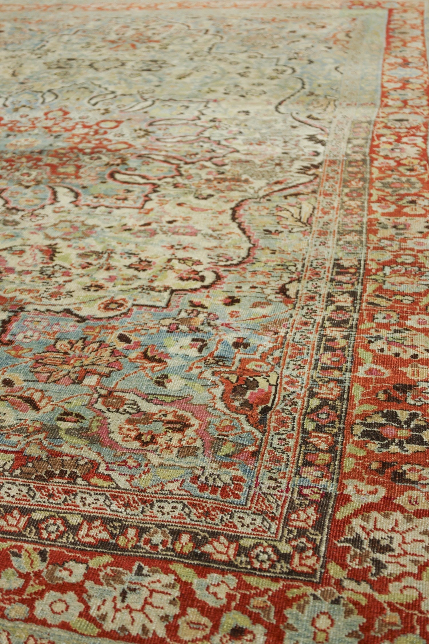 Vintage Mashad Handwoven Traditional Rug, J76606