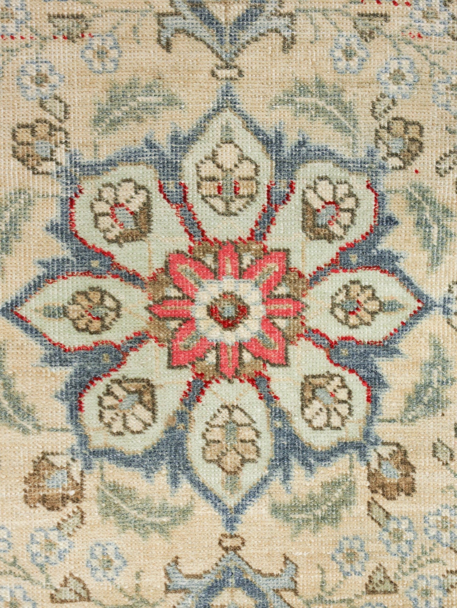 Vintage Mashad Handwoven Traditional Rug, J76655