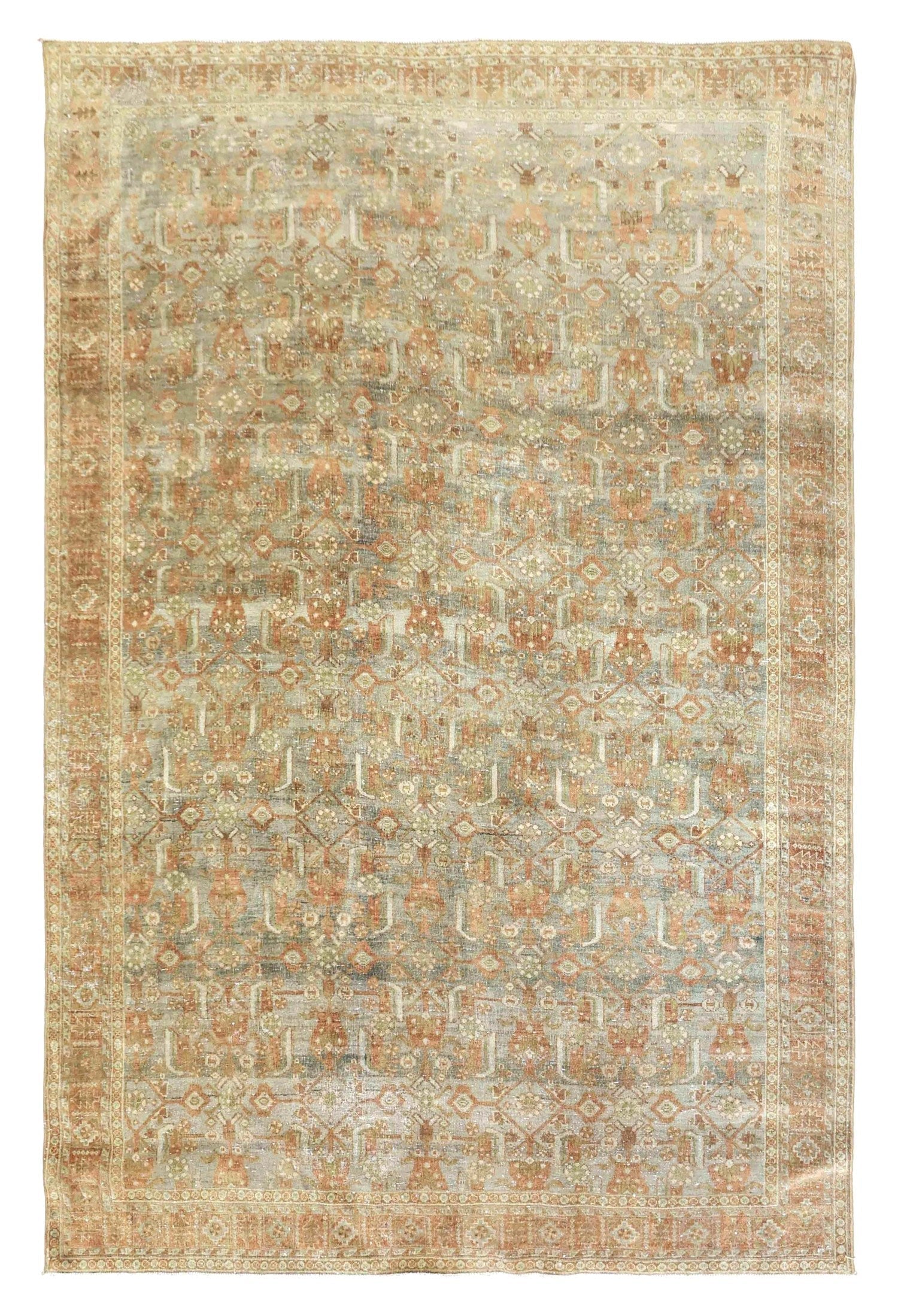 Vintage Meghan Sarouk Handwoven Traditional Rug
