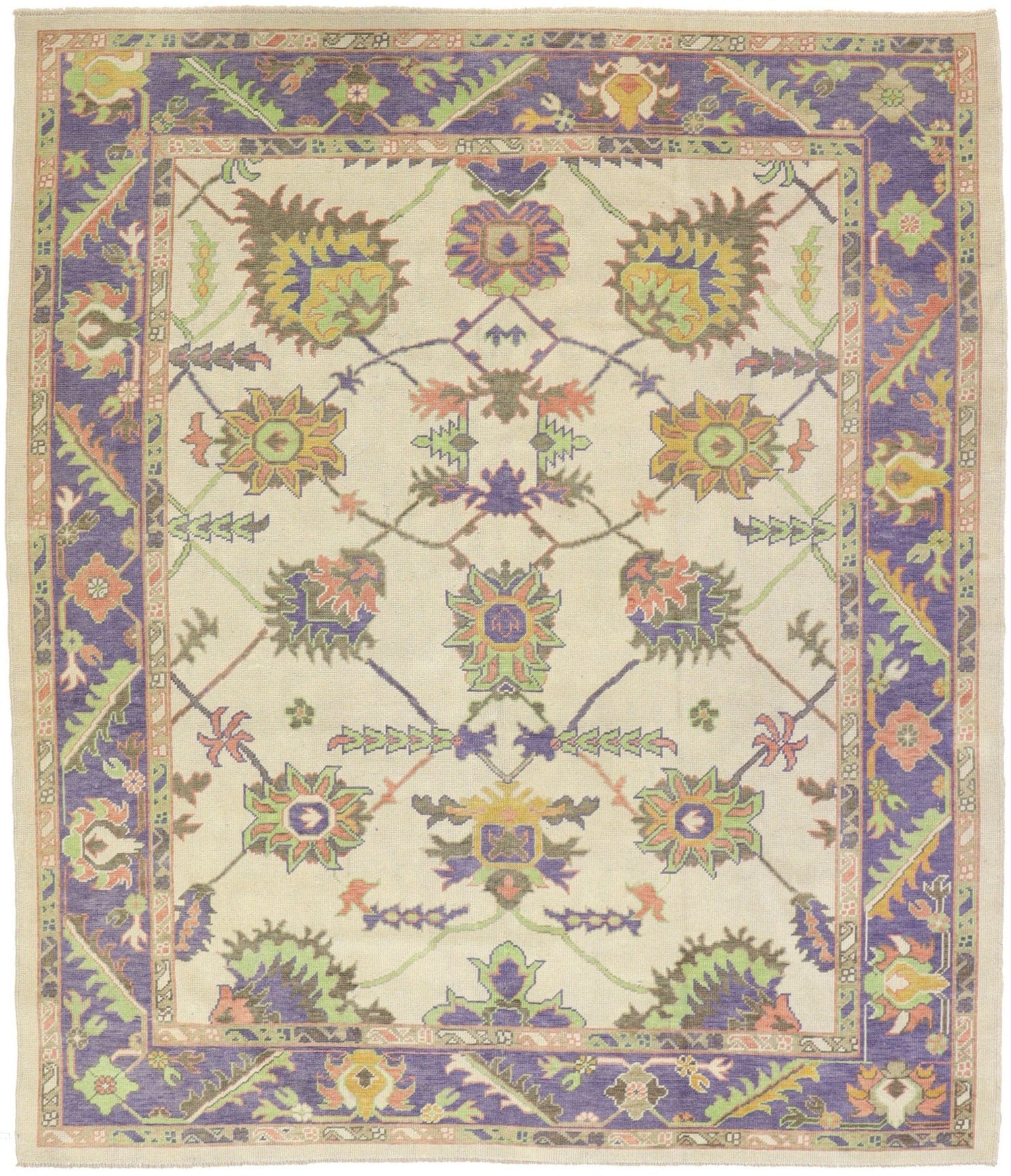 Oushak Handwoven Traditional Rug