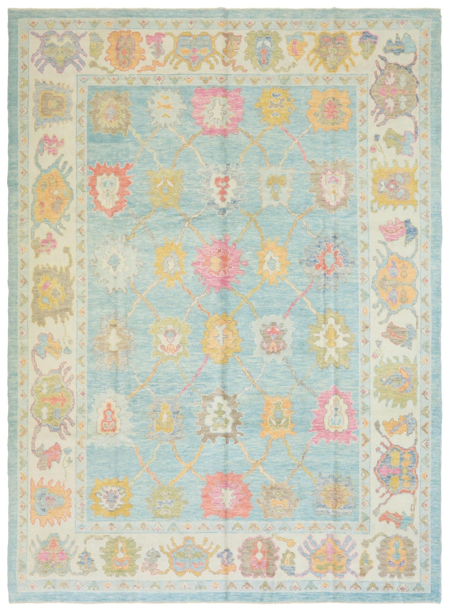 Oushak Handwoven Traditional Rug