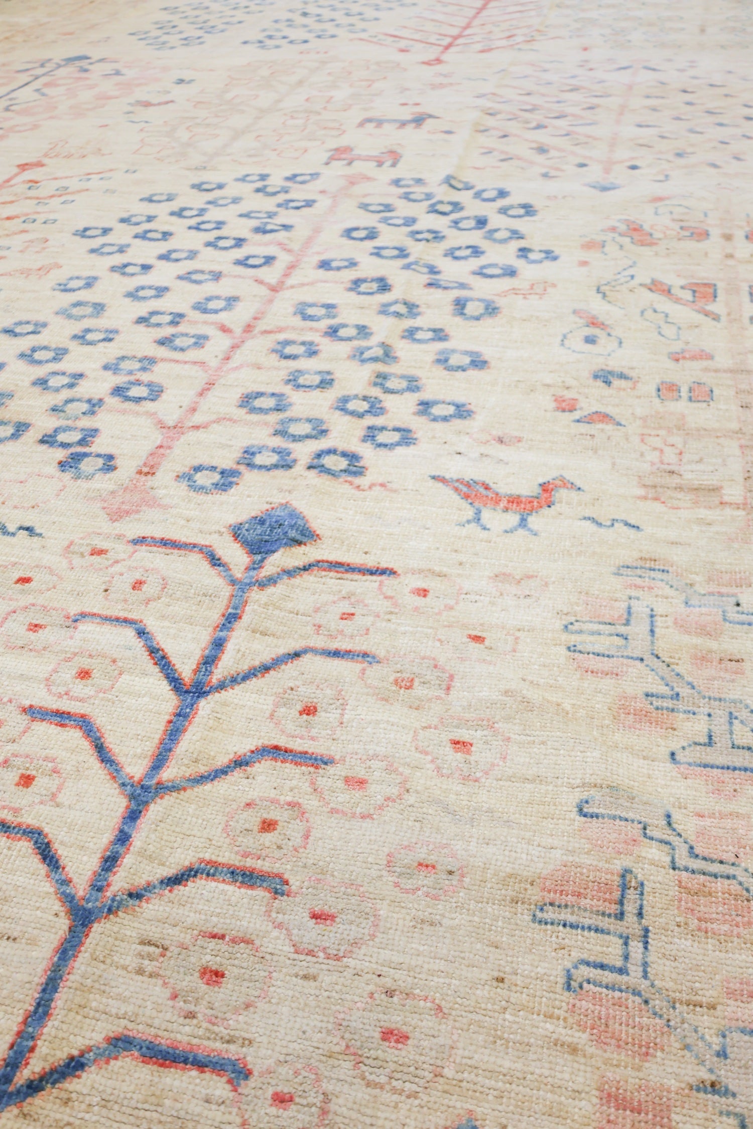 Oushak Tree Handwoven Traditional Rug, J75371