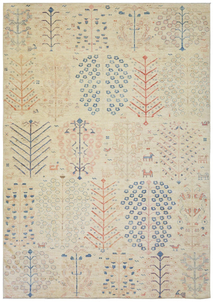 Oushak Tree Handwoven Traditional Rug