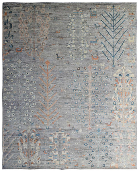 Oushak Tree Handwoven Traditional Rug