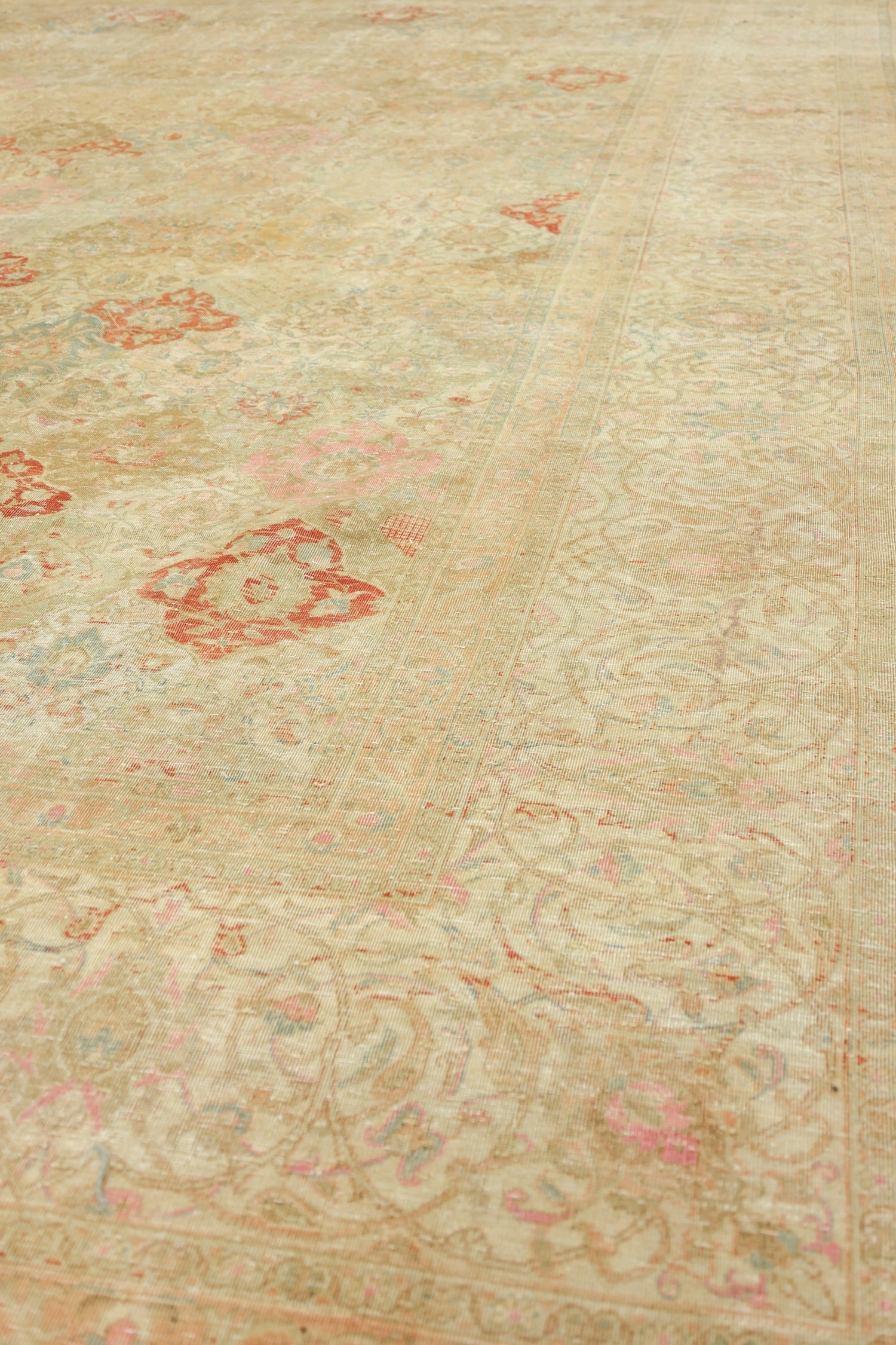 Vintage Petag Tabriz Handwoven Traditional Rug, J68416