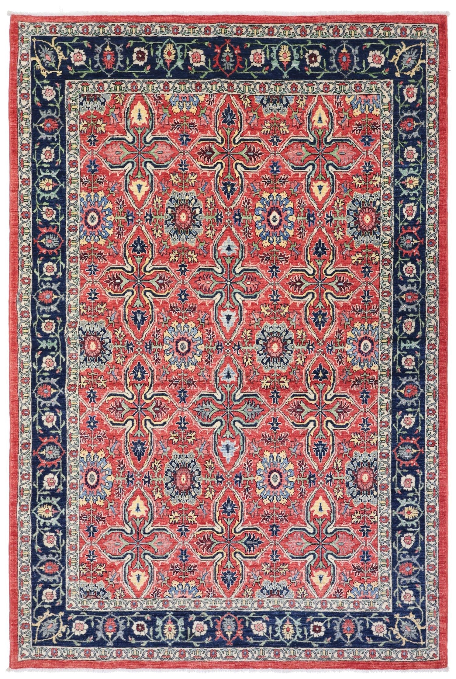 Quatrefoil Bijar Handwoven Traditional Rug