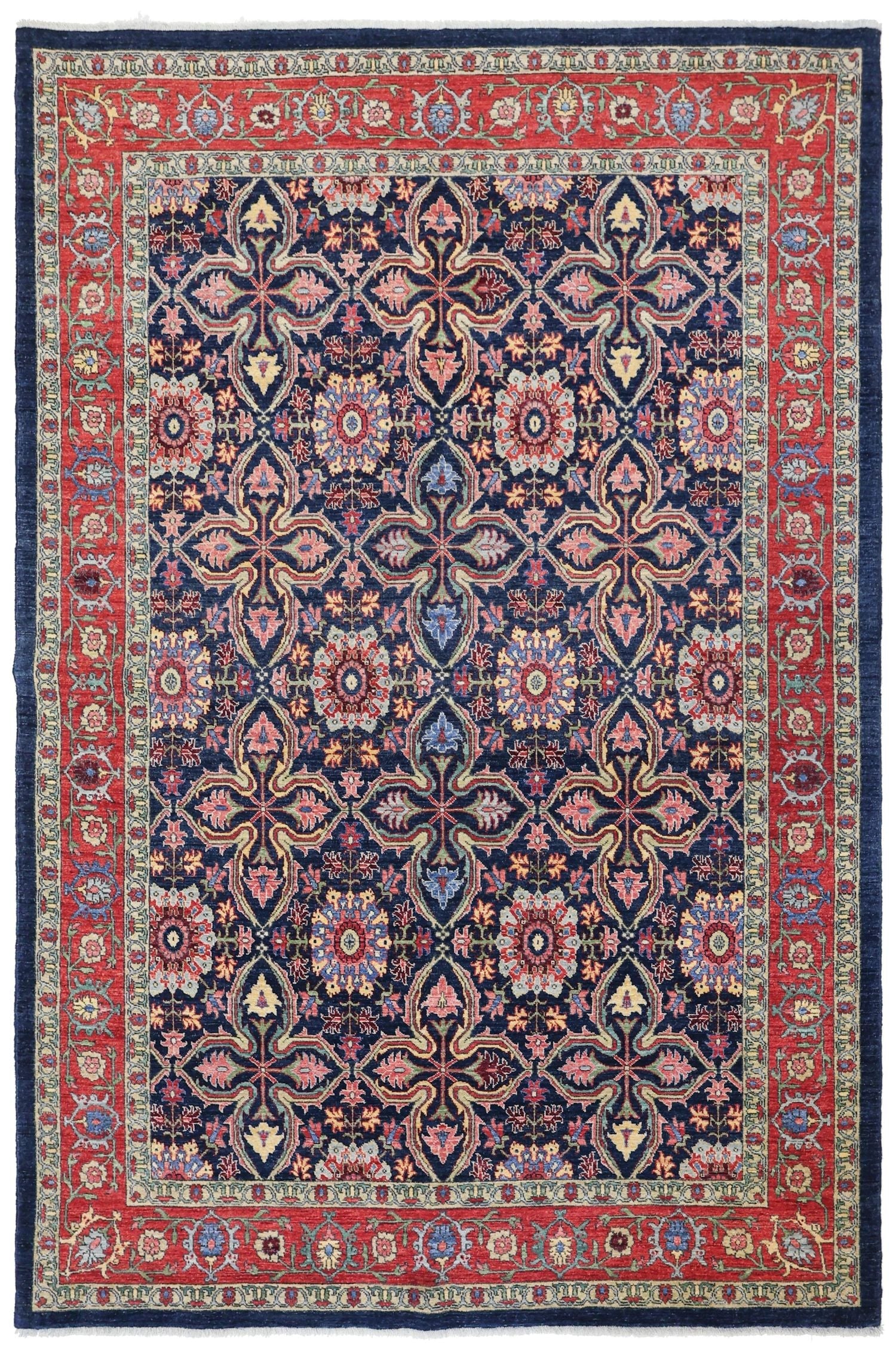 Quatrefoil Bijar Handwoven Traditional Rug