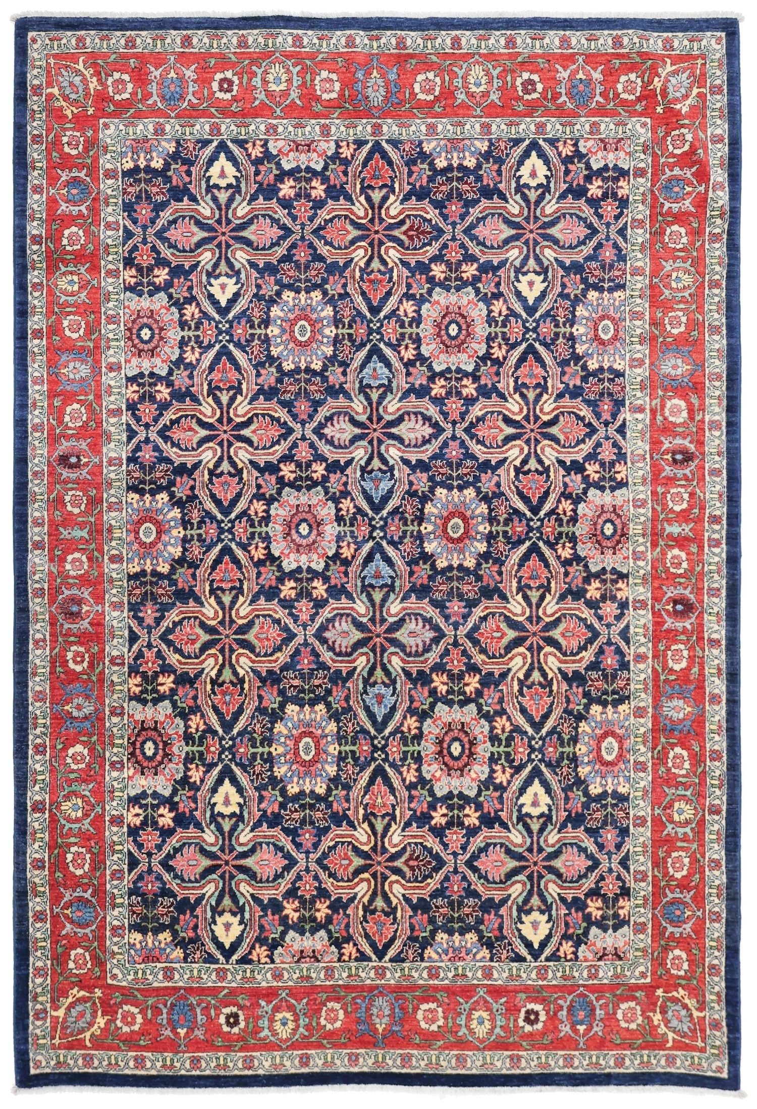 Quatrefoil Bijar Handwoven Traditional Rug