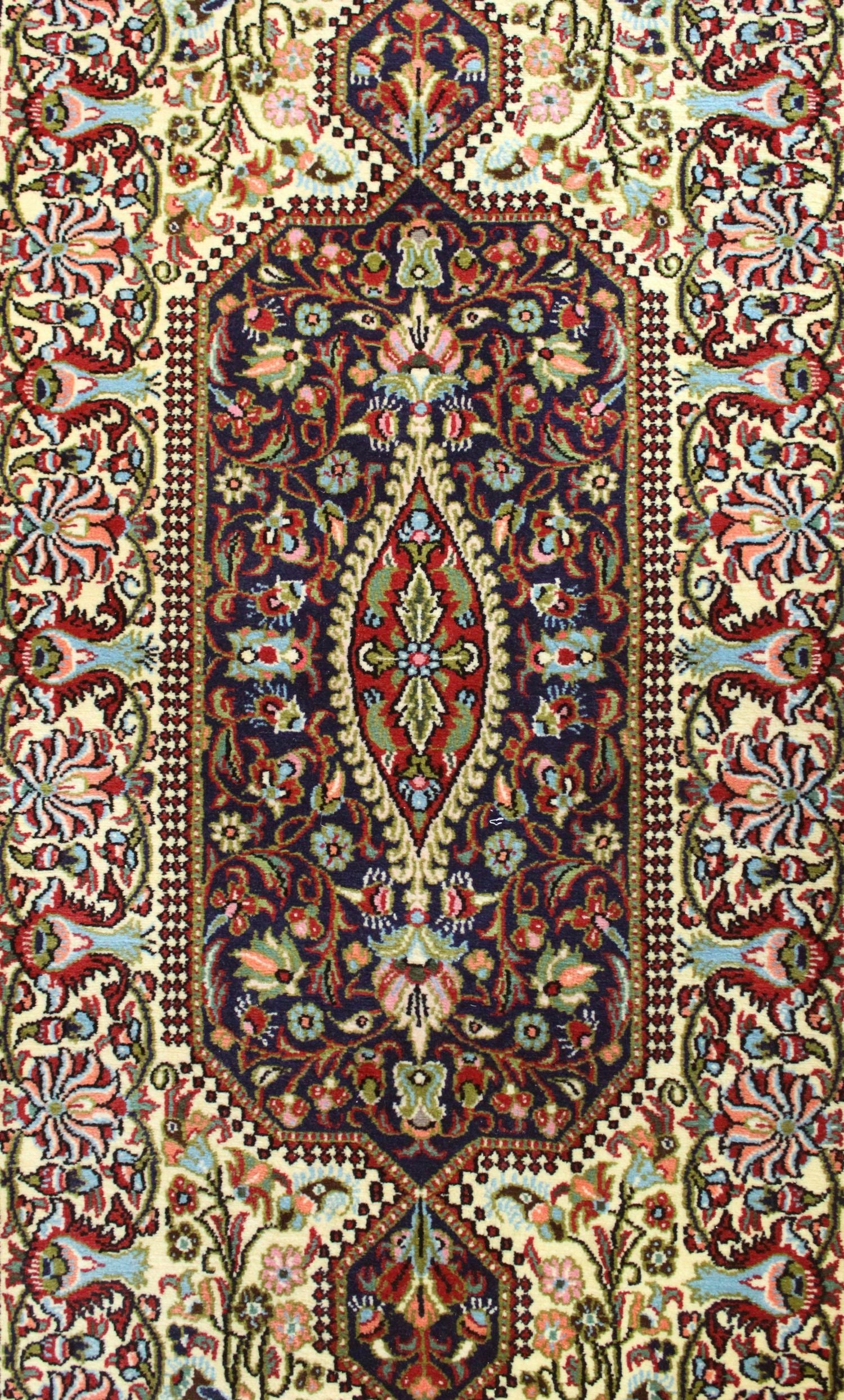 Vintage Qum Handwoven Traditional Rug, J69559