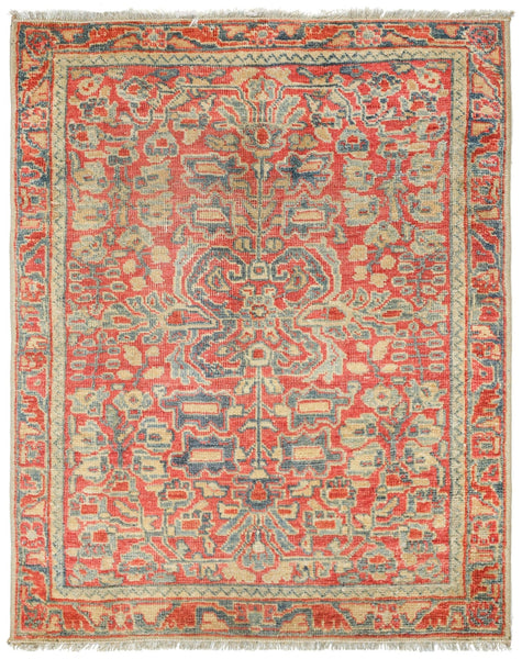 Vintage Sarouk Handwoven Traditional Rug