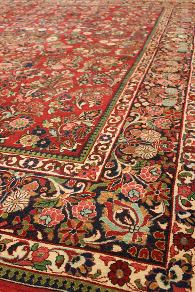 Antique Sarouk Handwoven Traditional Rug, JF8707