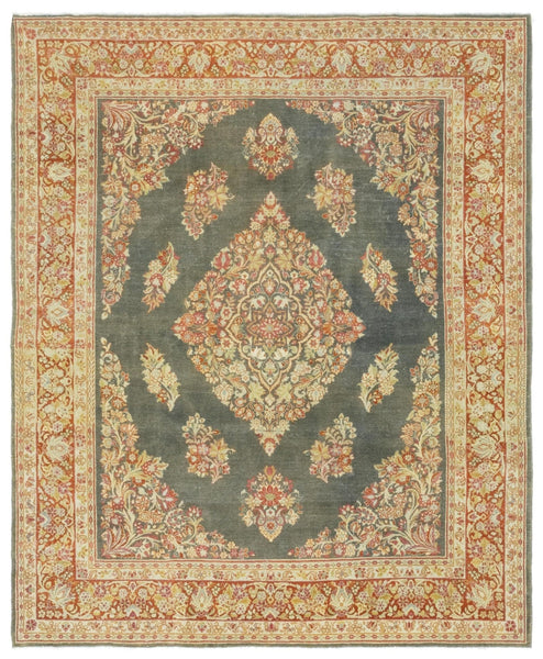 Vintage Sarouk Handwoven Traditional Rug