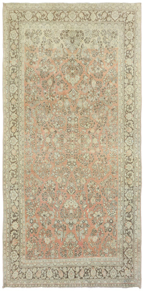 Vintage Sarouk Handwoven Traditional Rug