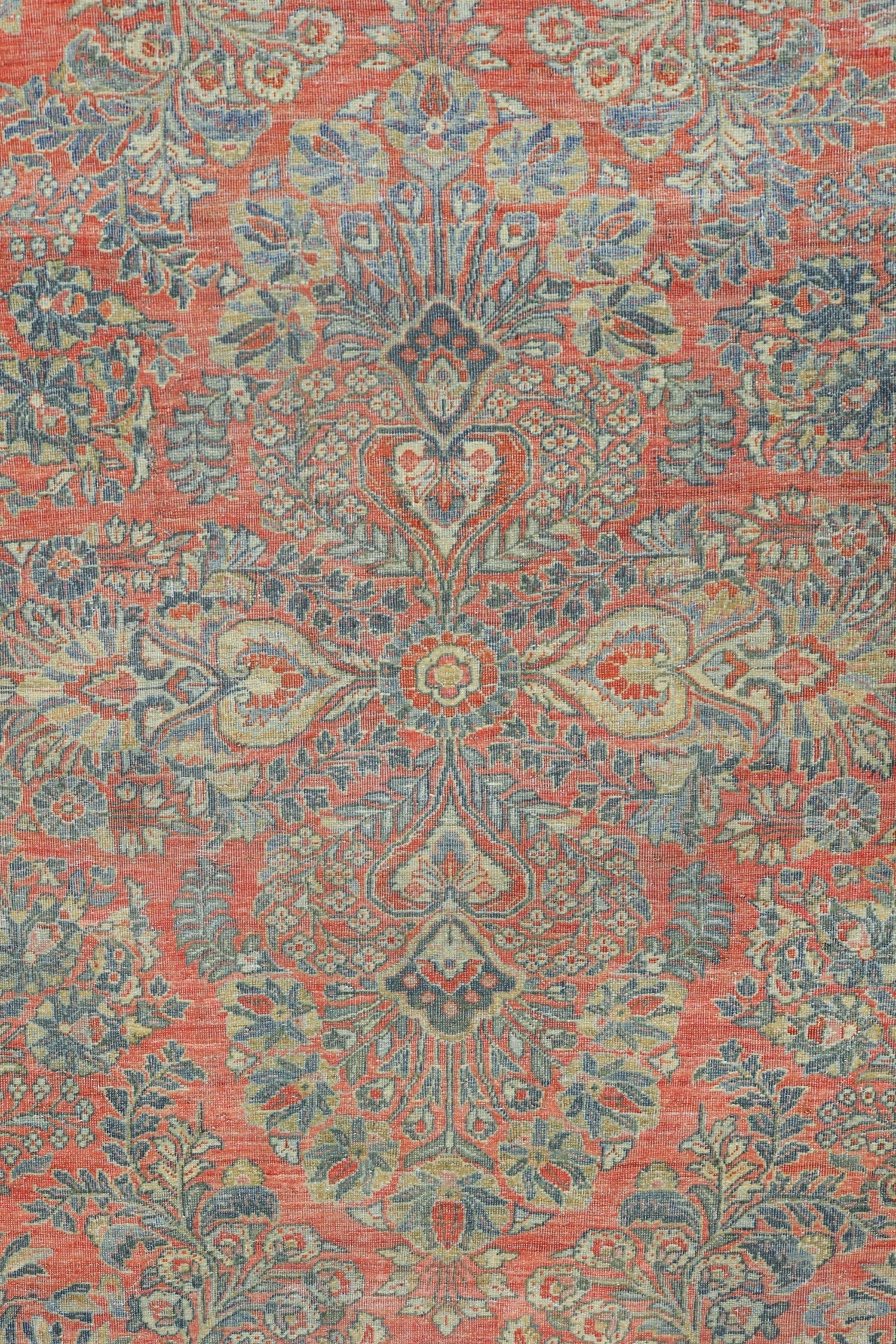 Vintage Sarouk Handwoven Traditional Rug, J73094