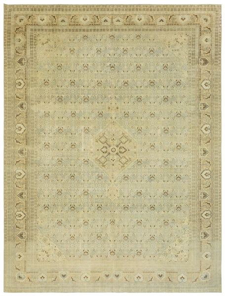 Vintage Tabriz Handwoven Traditional Rug