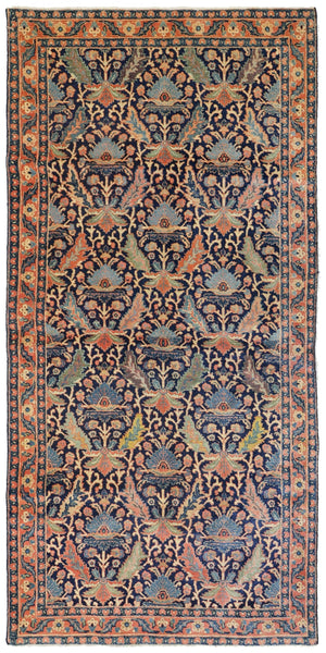 Antique Tabriz Handwoven Traditional Rug