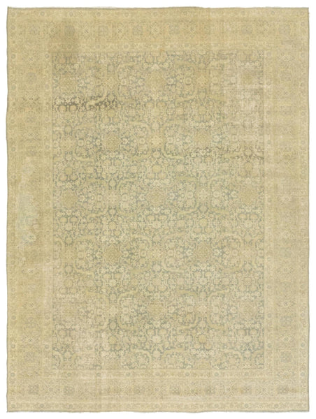 Vintage Tabriz Handwoven Traditional Rug