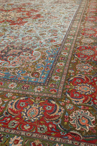 Vintage Tabriz Handwoven Traditional Rug, J72429