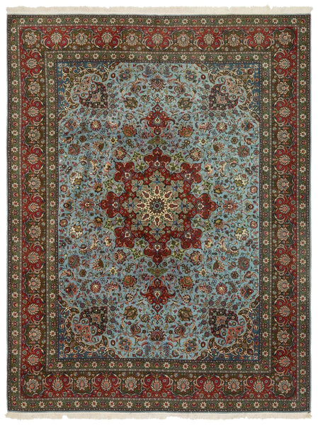 Vintage Tabriz Handwoven Traditional Rug