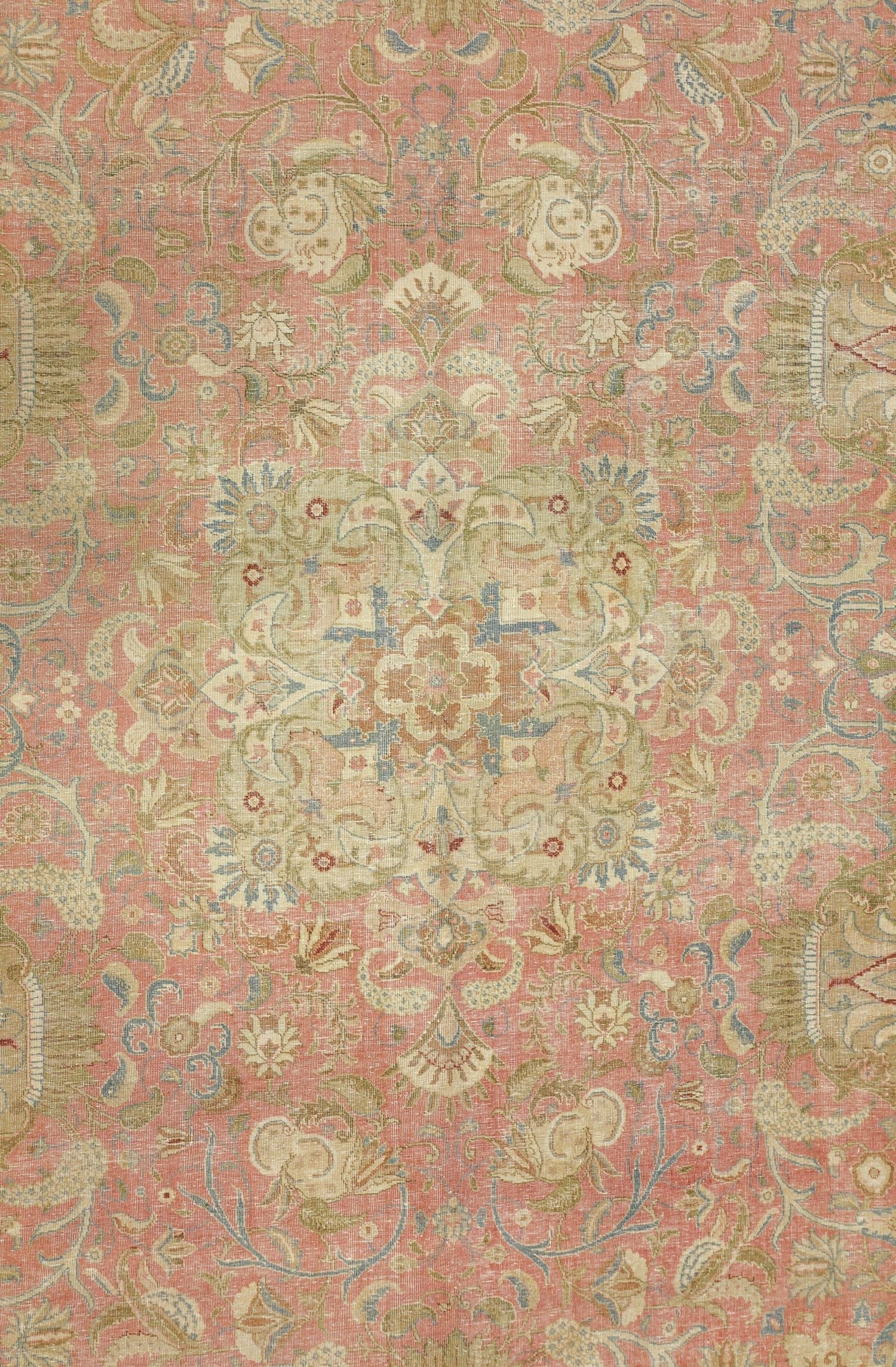 Vintage Tabriz Handwoven Traditional Rug, J76723