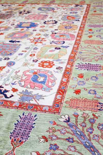 Vase Tabriz Handwoven Traditional Rug, J75435