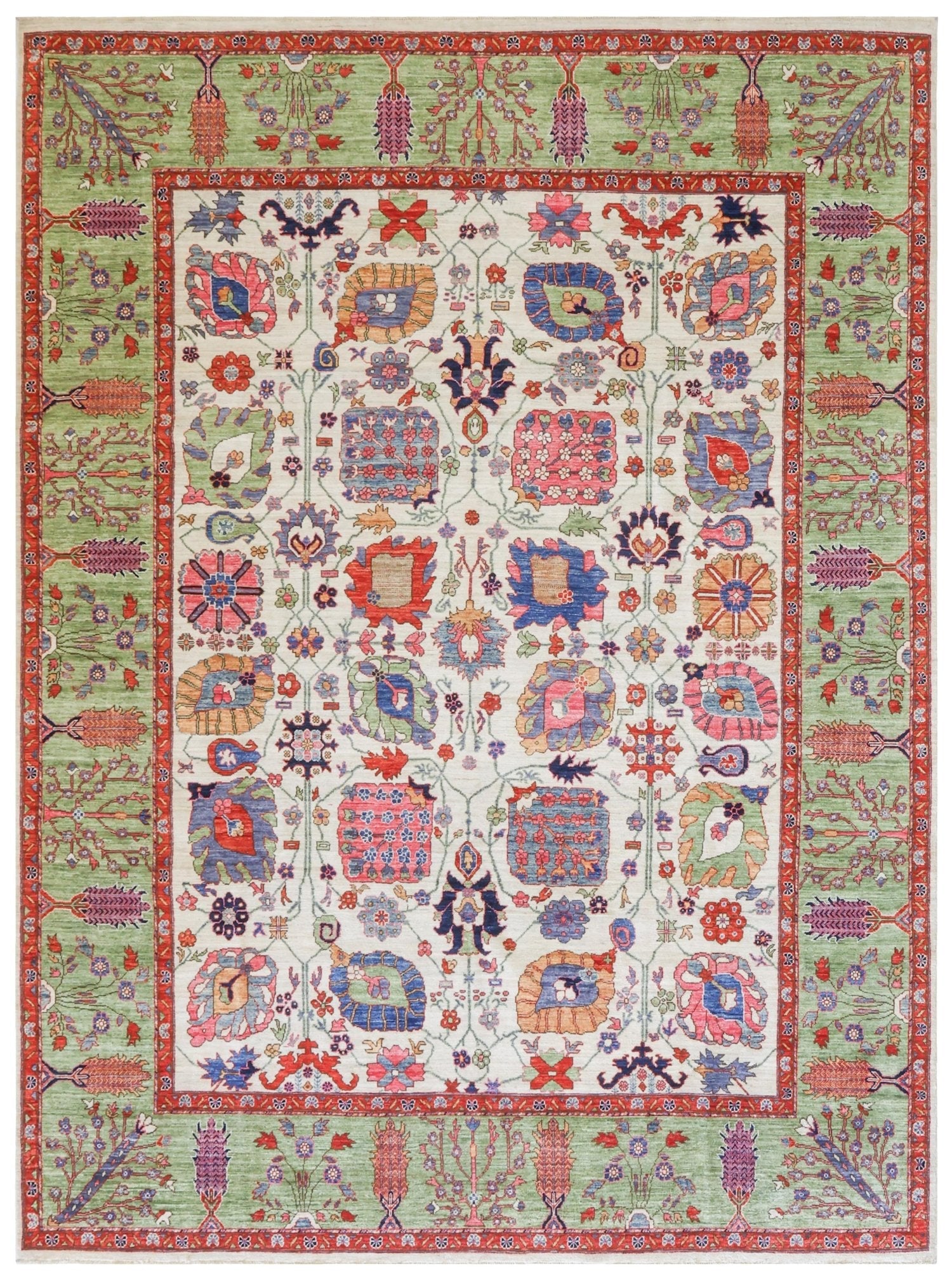 Vase Tabriz Handwoven Traditional Rug