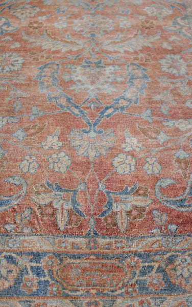 Vintage Yezd Handwoven Traditional Rug, J74029