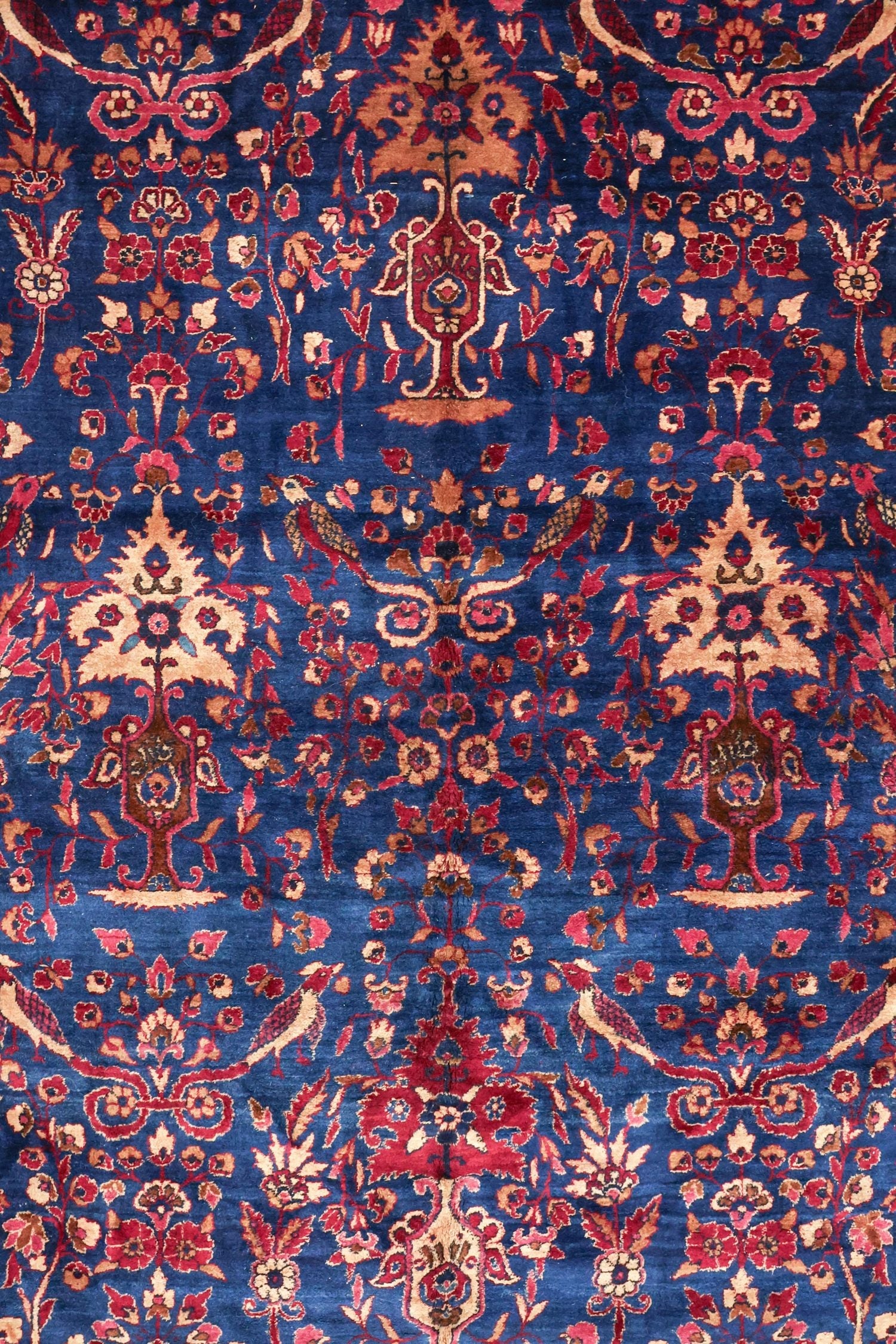 Antique Yezd Handwoven Traditional Rug, J61991