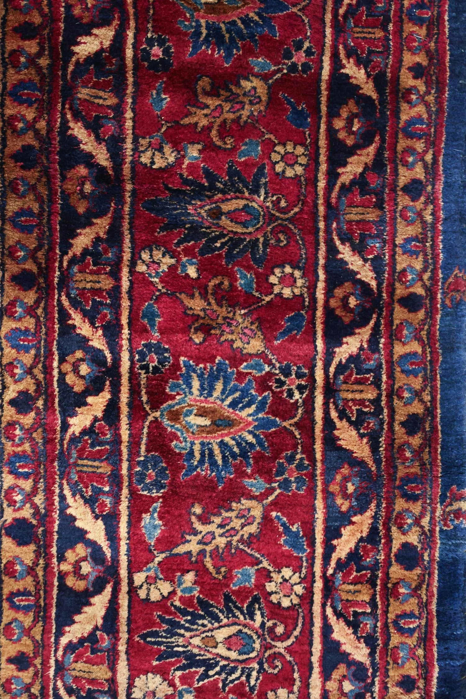 Antique Yezd Handwoven Traditional Rug, J61991