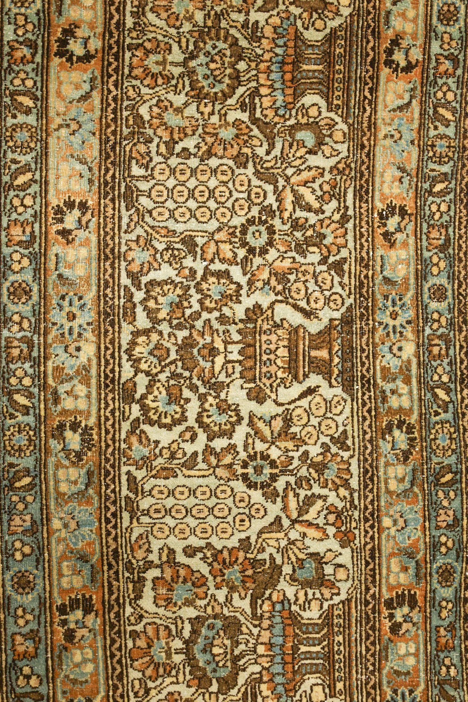 Antique Yezd Handwoven Traditional Rug, J70466