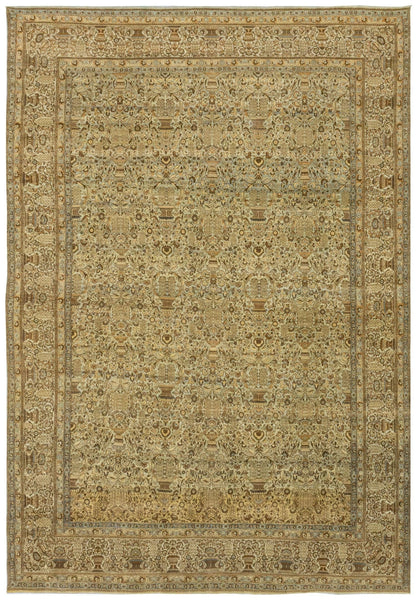 Antique Yezd Handwoven Traditional Rug