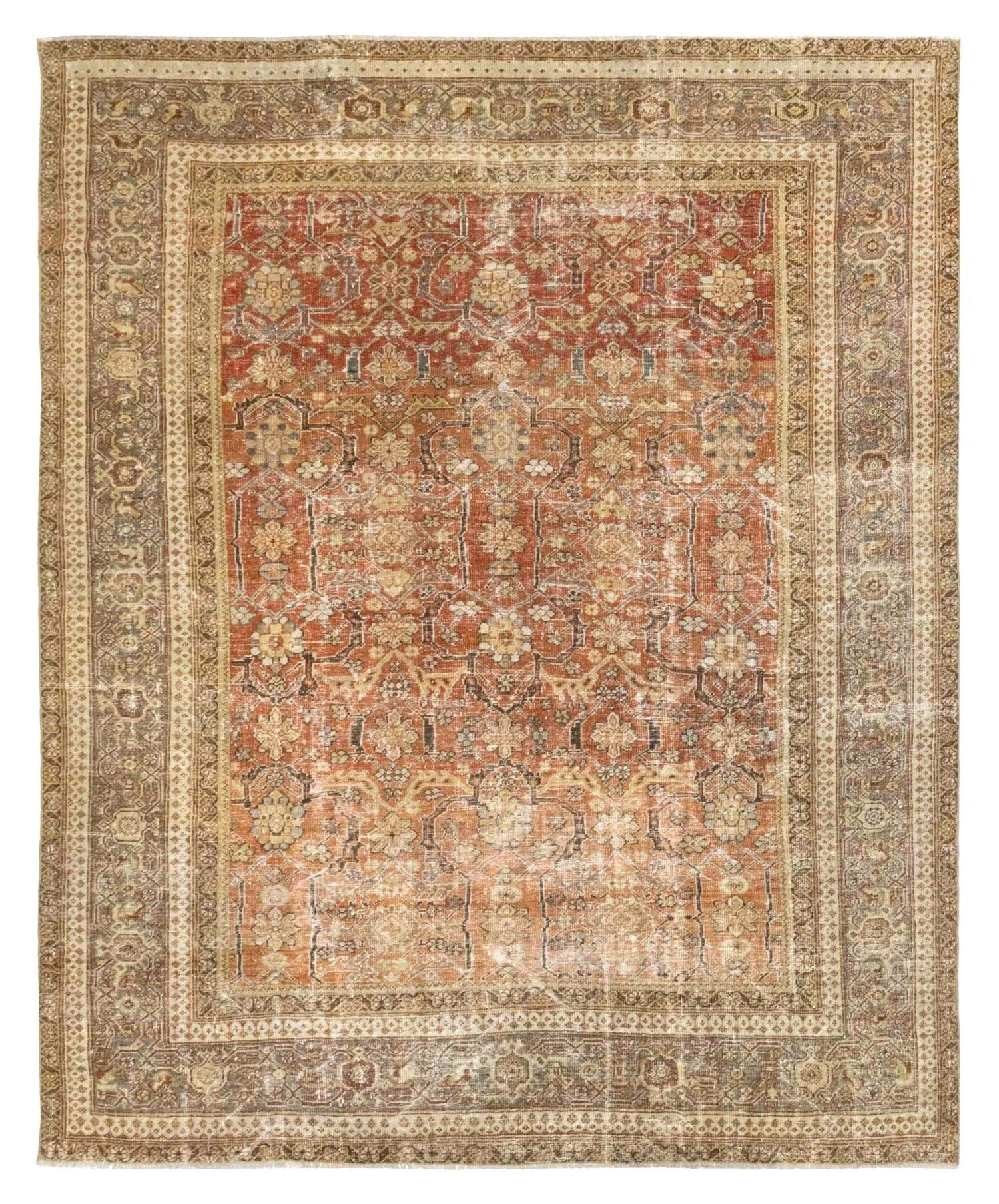 Vintage Ziegler Mahal Handwoven Traditional Rug